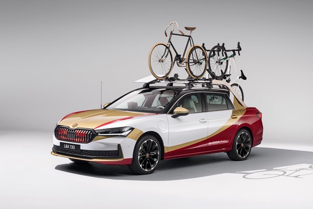 ŠKODA L&K 130: Unikátní pickup pro cyklisty míří na Tour de France